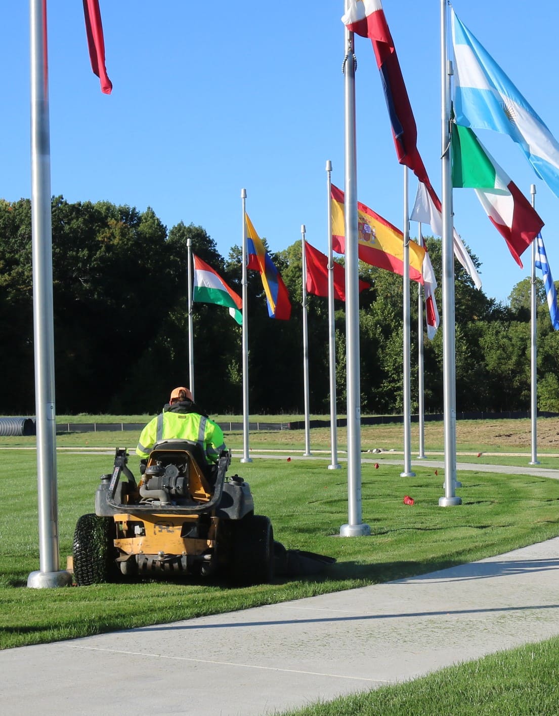 Working at Lakeshore Landscaping